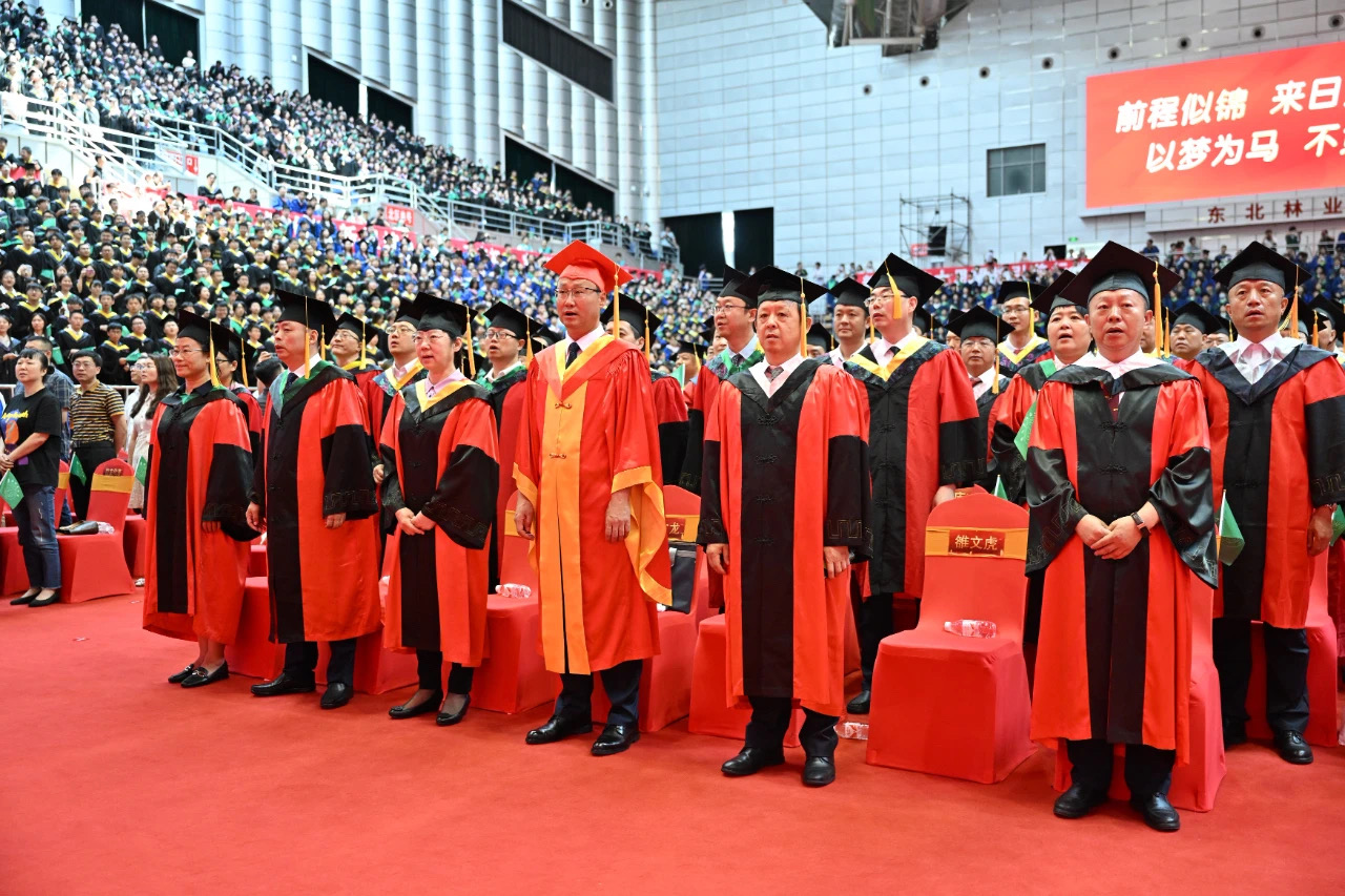 东北林业大学2023年毕业典礼暨学位授予仪式-:东北林业大学-体育馆: